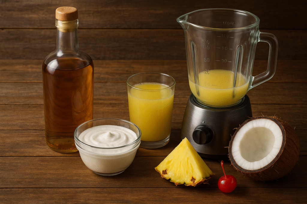 Best Pina Colada Recipe: Classic, Virgin & Frozen Versions You’ll Love Pina Colada Recipe Best Pina Colada Recipe: Classic, Virgin & Frozen Versions You’ll Love 20250706 1849 Pina Colada Ingredients simple compose 01jzgdmvcbe7wrm7vb0fsvwyz4