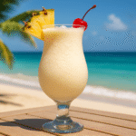 The original creamy pina colada, served tropical style